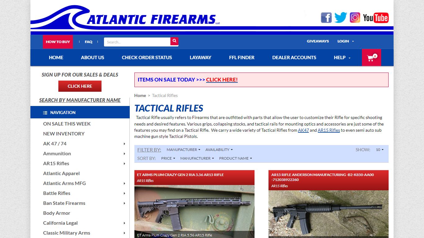 Tactical Rifles for SALE - AtlanticFirearms.com